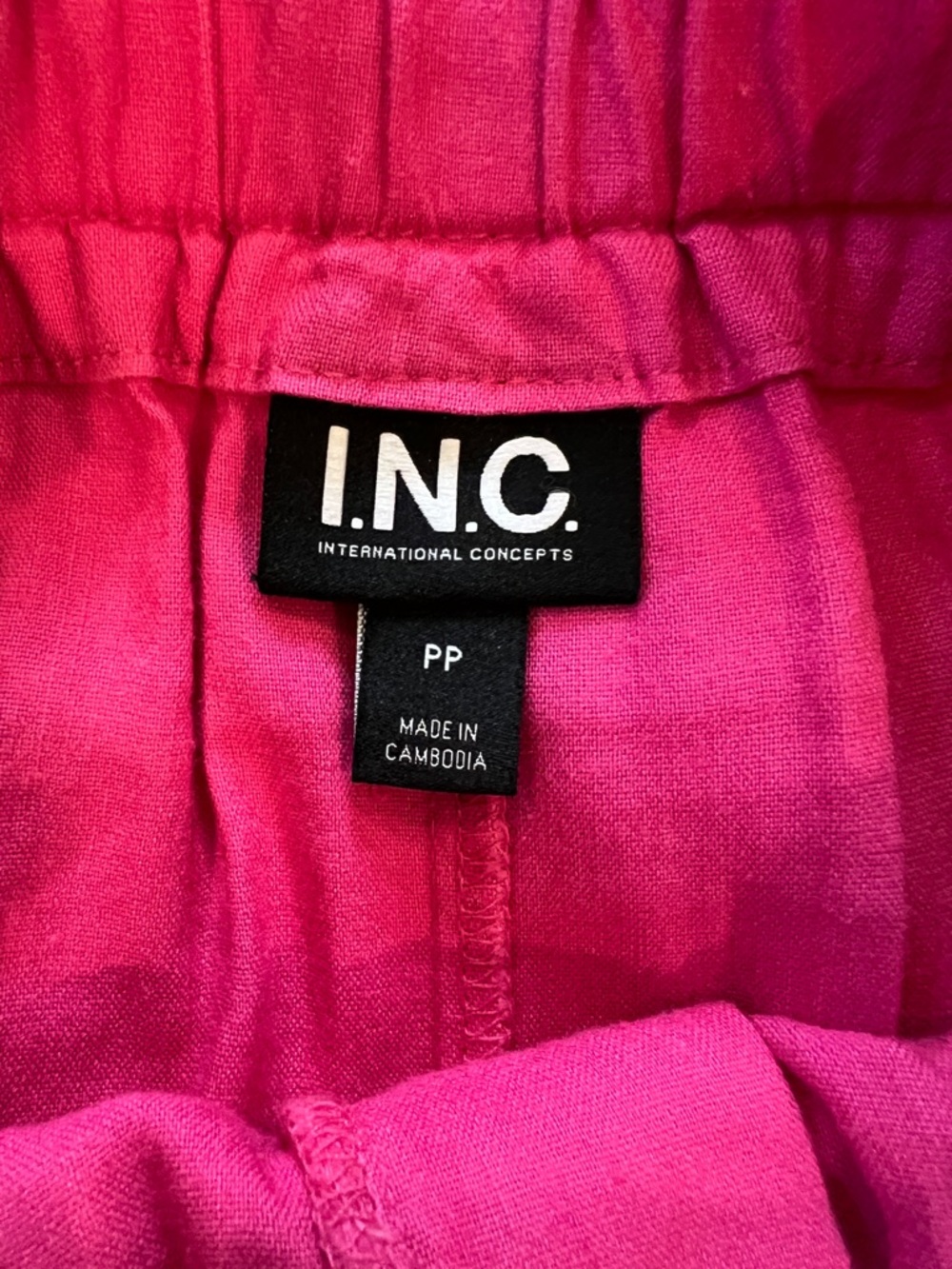 Petite Linen-Blend Paperbag-Waist Pants by I.N.C. International Concepts - Picture 3 of 8